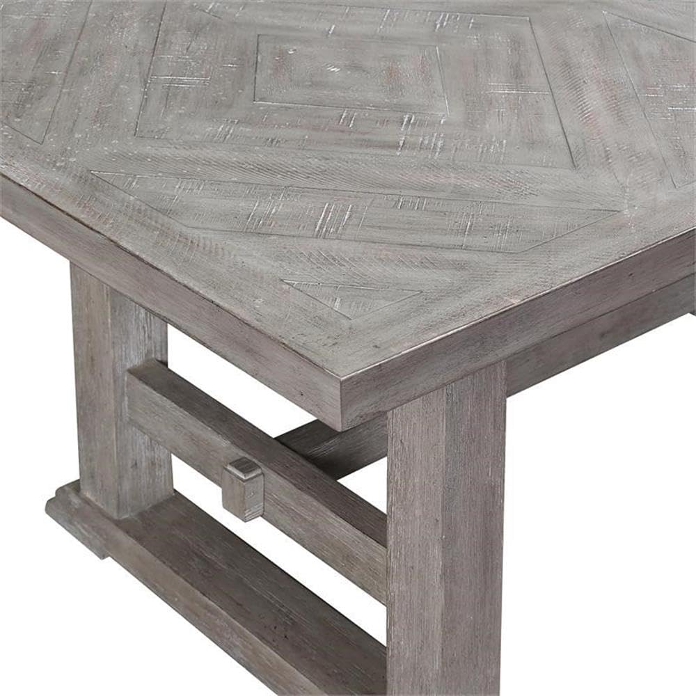 BOWERY HILL Dove Gray Coffee Table - Modern Living Room Accent Table with Storage Shelf - Perfect for Small Spaces, Apartments & Home Decor