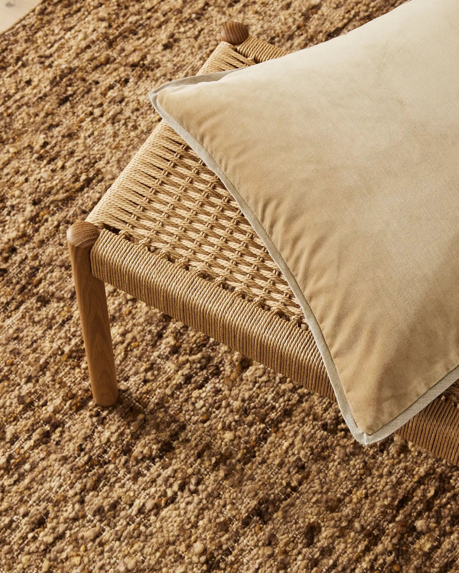 Handmade Natural Jute Henley Rug - Eco-Friendly & Durable Floor Mat for Living Room, Bedroom, or Nursery Decor