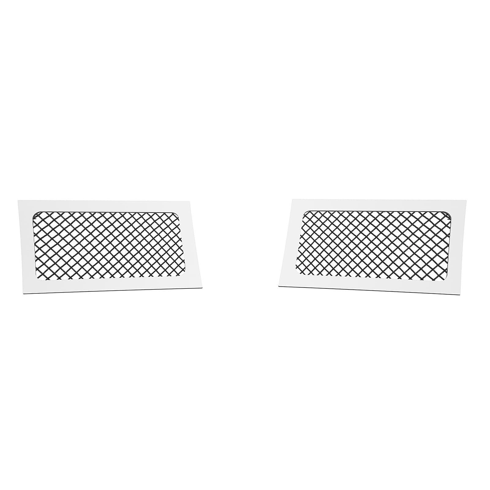APS Compatible with Cadillac Escalade 2007-2014 Stainless Steel Silver Mesh Front Grill Grille Insert S18-C28467A - Upgrade Your Vehicle's Style for Off-Road Adventures & Car Shows
