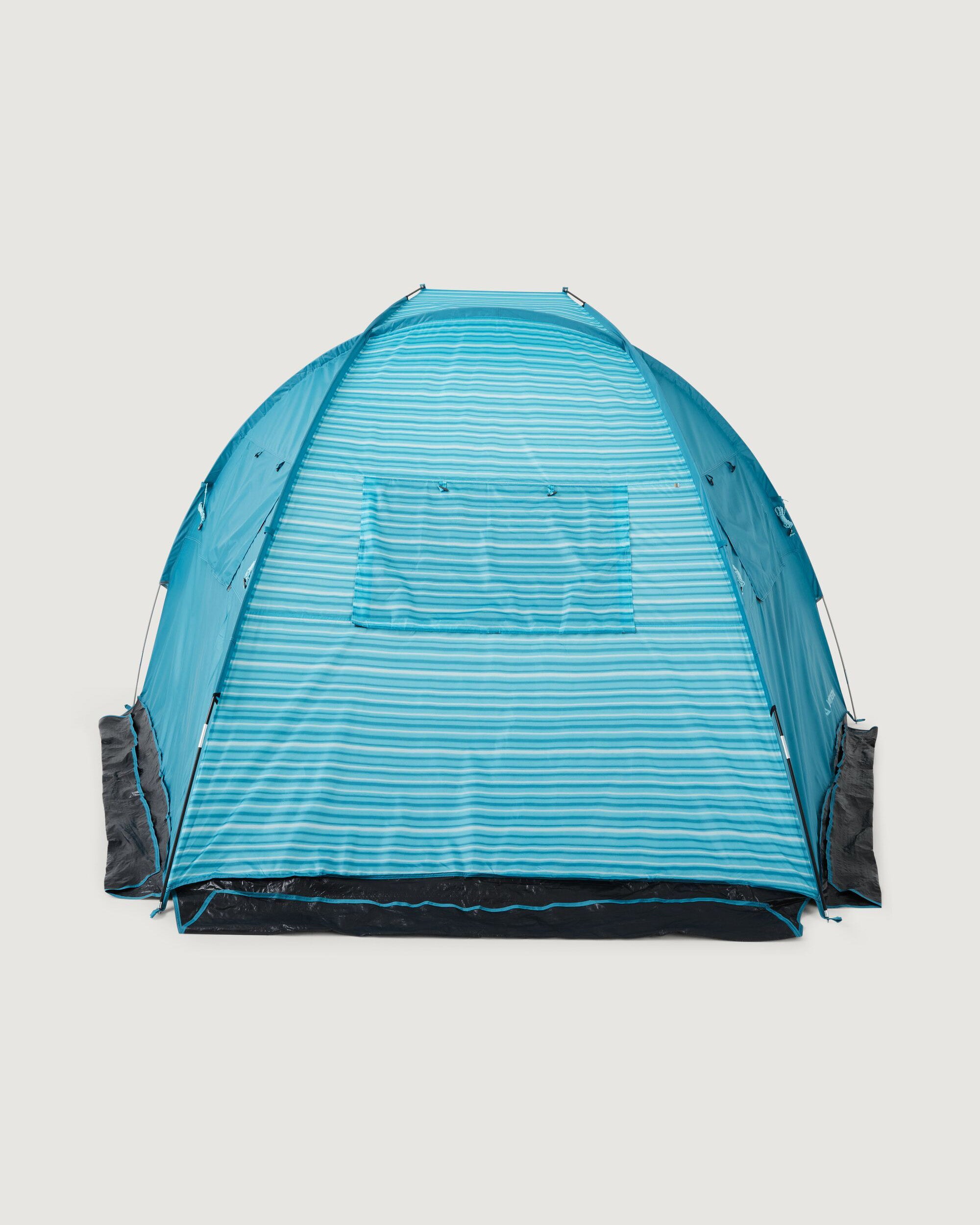 Retreat Family Beach Shelter v3 Cove Stripe - Portable Sun Shade Tent for Outdoor, Camping, Picnics & Beach Days - UPF 50+ UV Protection & Windproof Design