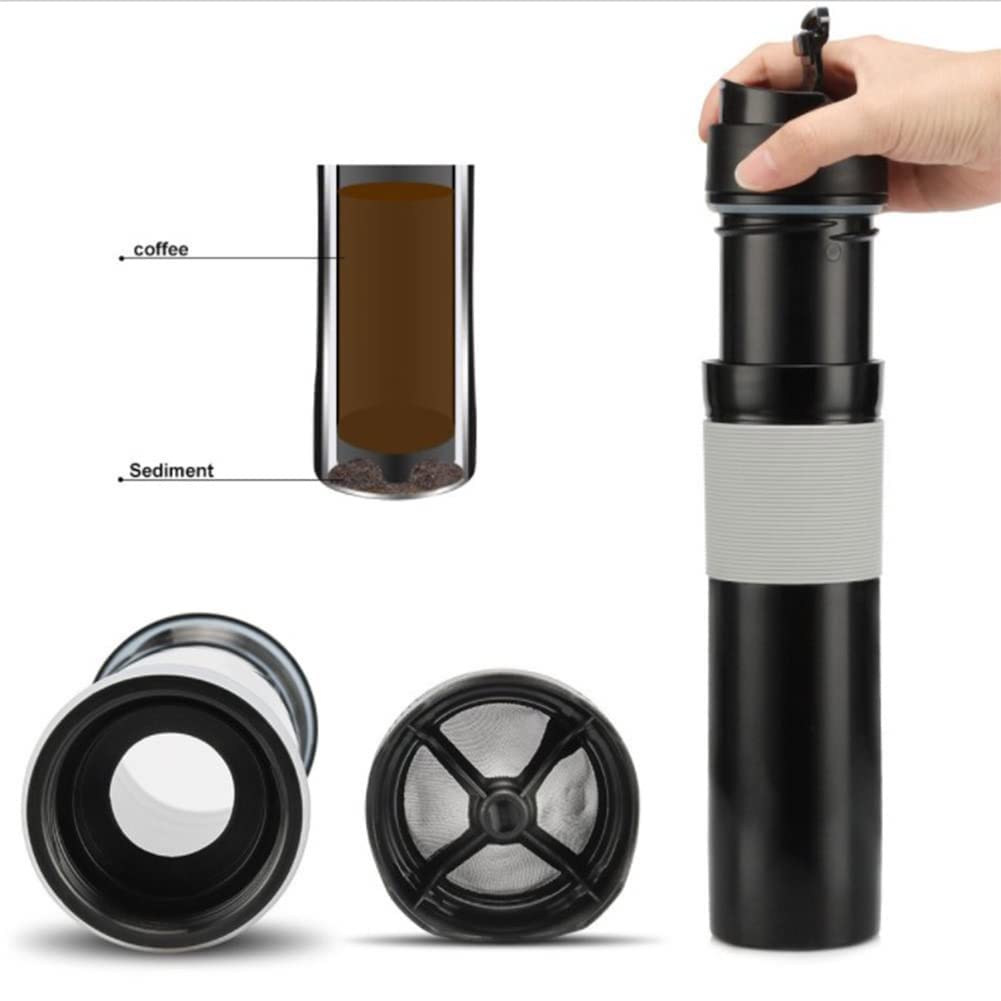 350ml Portable Insulated Water Bottle - Leakproof Travel Coffee & Tea Thermos for Hiking, Camping, Gym - BPA Free Stainless Steel Vacuum Flask for Hot & Cold Drinks