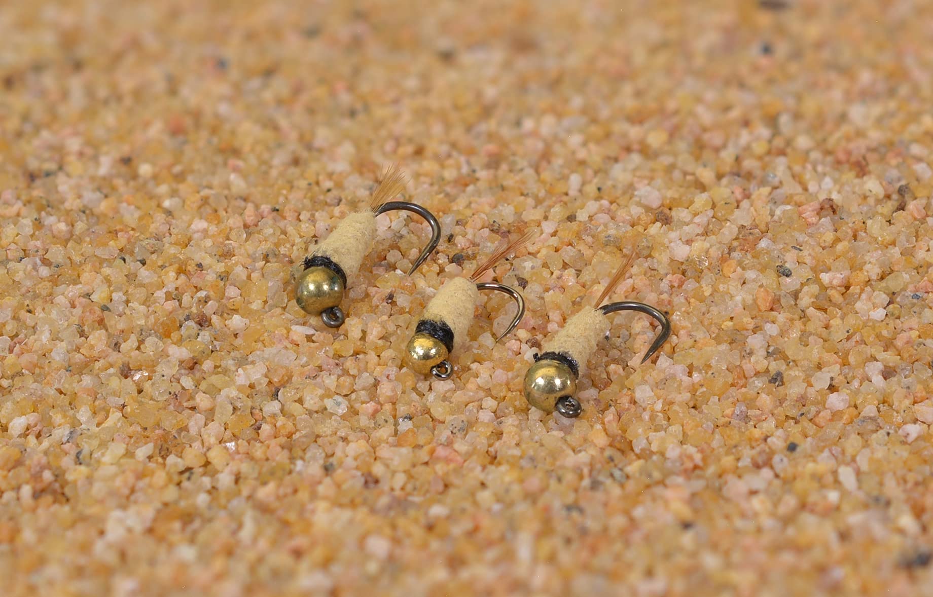 Premium Buckskin Nymph Jig Fly - Euro Style Nymph Fishing Flies Tied on Hanak Hooks (6-Pack) - Perfect for Trout Fishing in Rivers & Streams