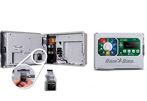 Rain Bird ESPME3 WiFi Smart Indoor/Outdoor Lawn Irrigation Controller - Automatic Sprinkler Timer for Watering System - Perfect for Home Garden, Yard & Landscape