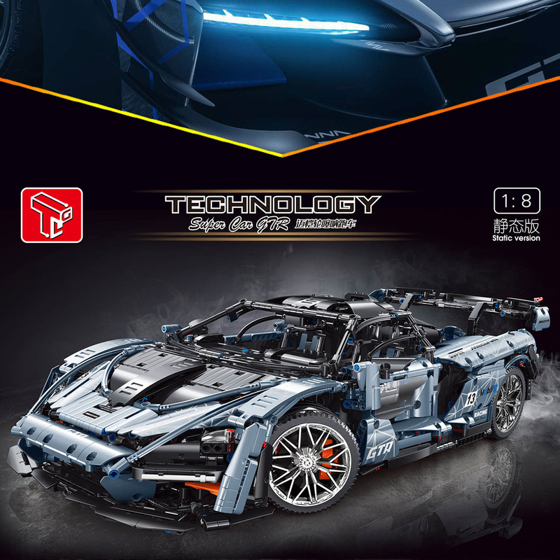 3780PCS T5013 McLaren Senna Super Hypercar Racing Car Building Blocks Set - Perfect for Kids, Adults & Collectors - Ultimate Gift for Car Enthusiasts & Model Builders - Great for Home Decoration, Birthday Gifts & STEM Learning Toys