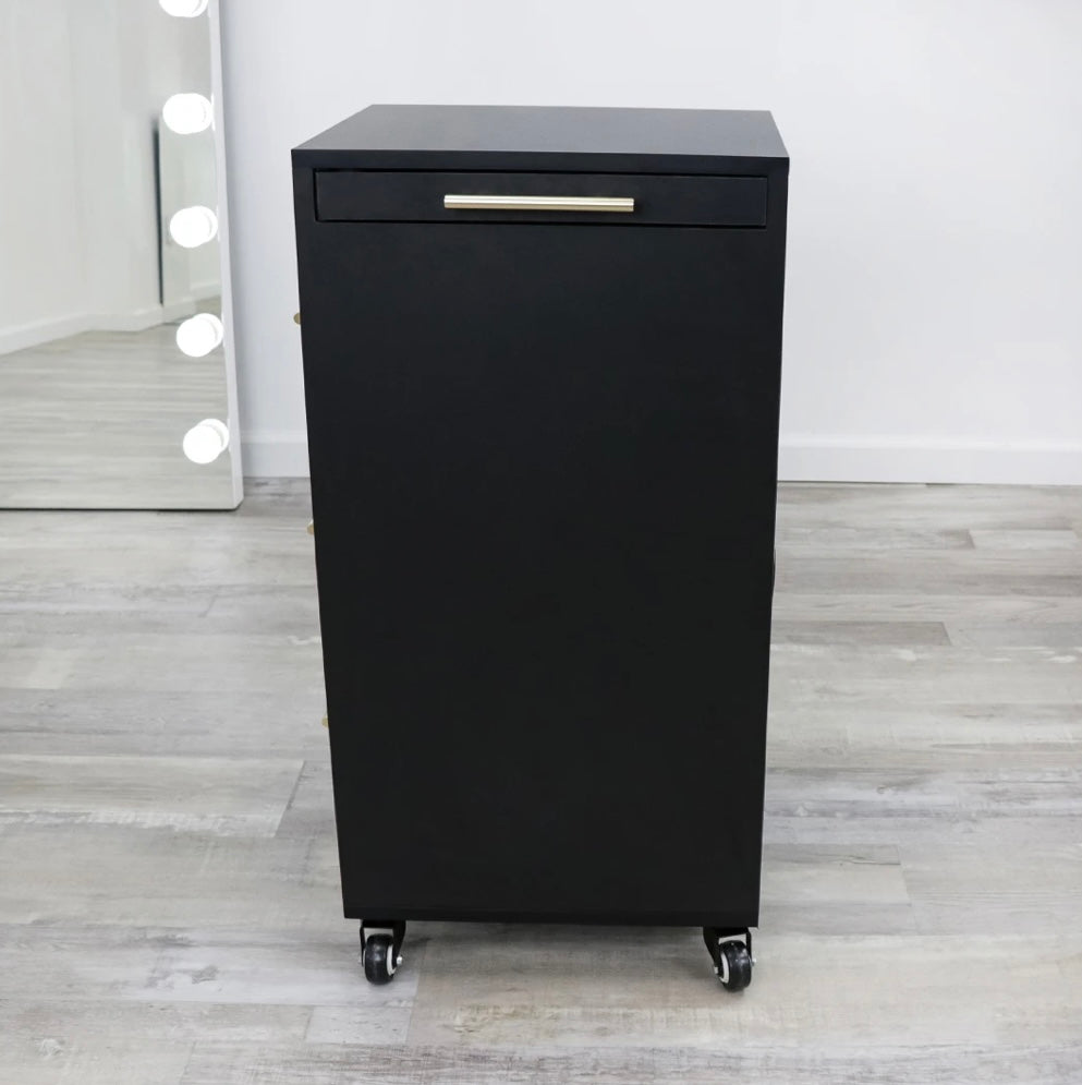 Broadway Salon Cart - Professional Rolling Hair Styling Station with Storage for Salons & Home Use | Perfect for Hairdressers, Makeup Artists & Beauty Professionals