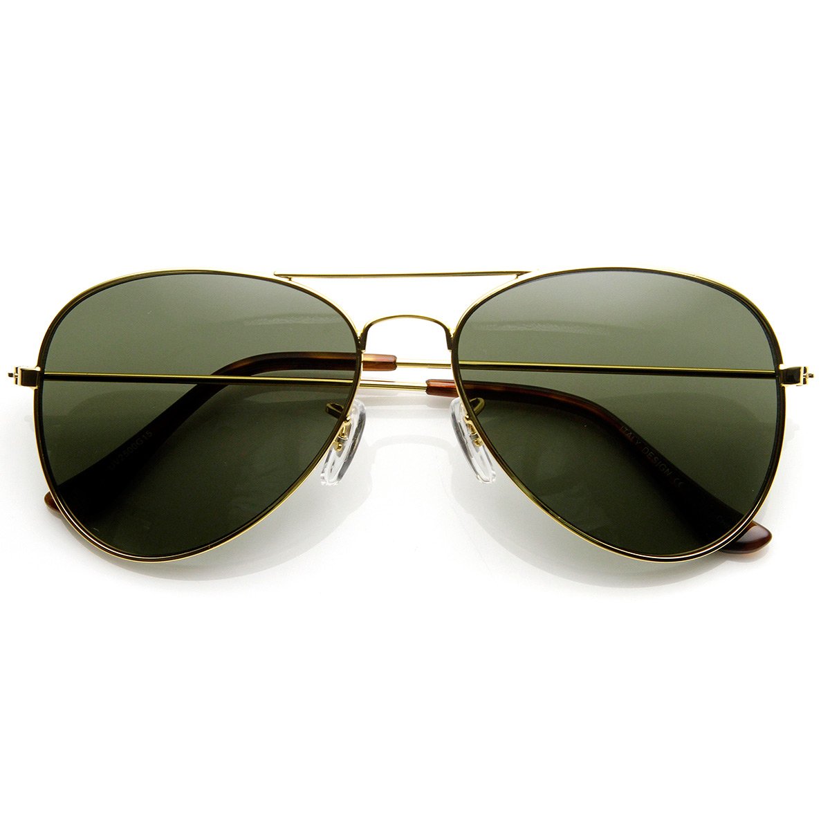 ZeroUV Mirrored Aviator Sunglasses - Silver Metal Frame UV Protection - Perfect for Driving, Beach & Outdoor Activities
