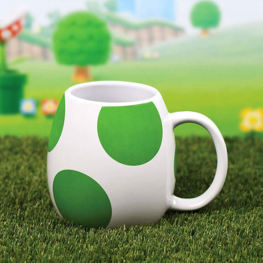 Super Mario 3D Yoshi Egg Ceramic Coffee Mug - Perfect Gift for Gamers & Collectors - Great for Home, Office & Gaming Room Decor