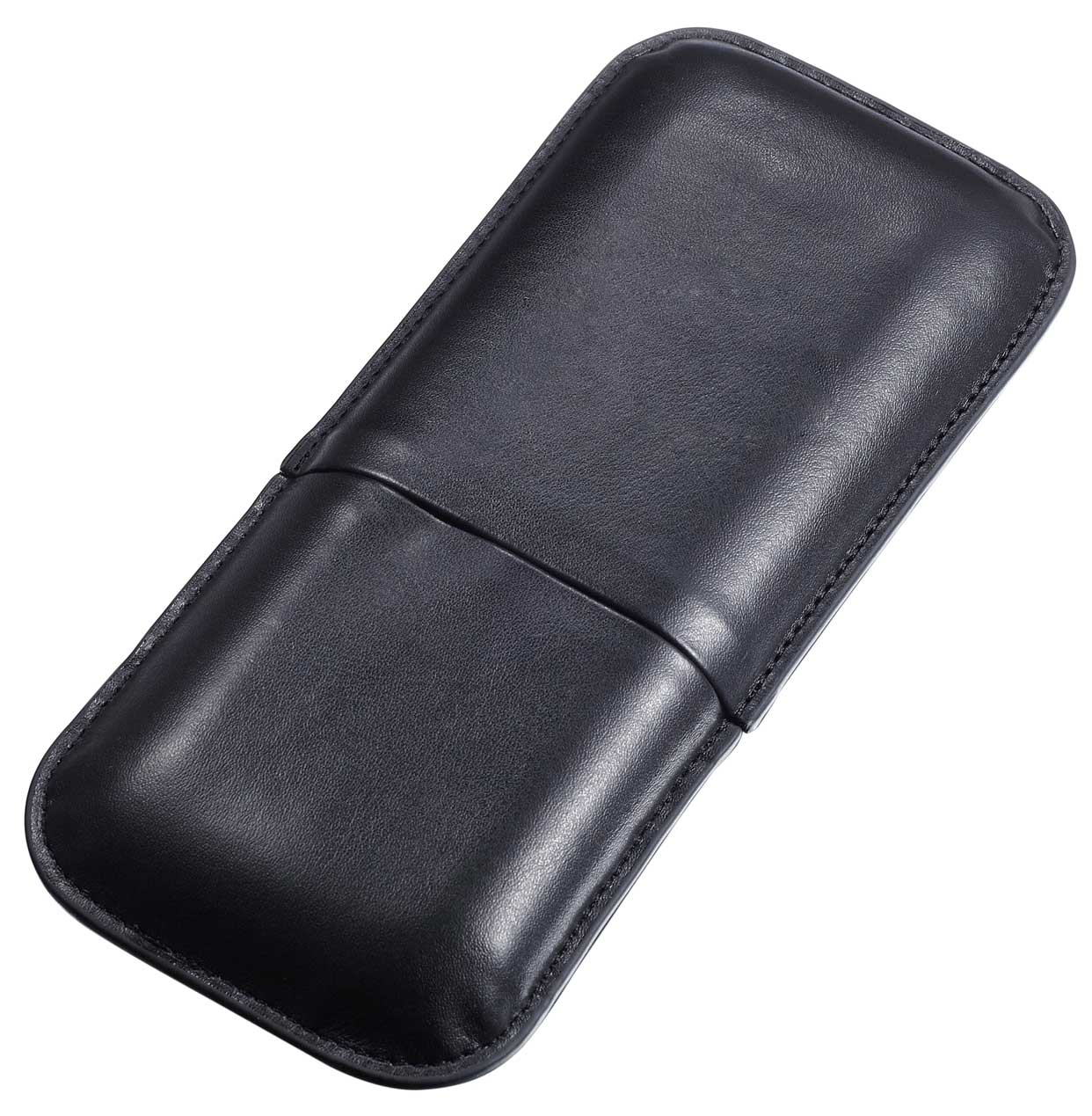 Premium 3-Finger Leather Cigar Case for Men - Travel & Storage Holder - Perfect for Gifts, Humidors & Outdoor Use