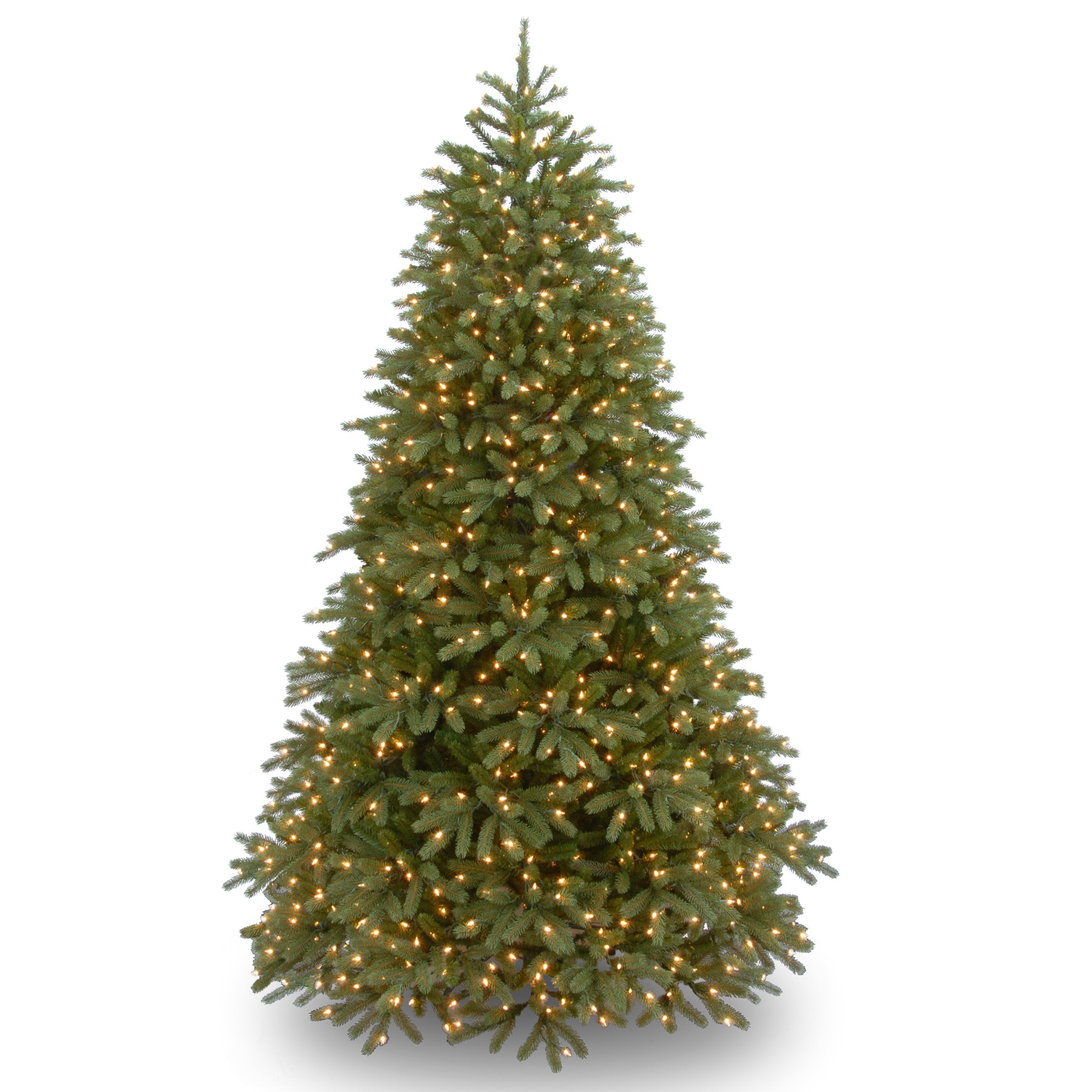 7.5 ft Pre-Lit Jersey Fraser Fir Artificial Christmas Tree with Warm White LED Lights - Perfect for Home, Office, and Holiday Decorations