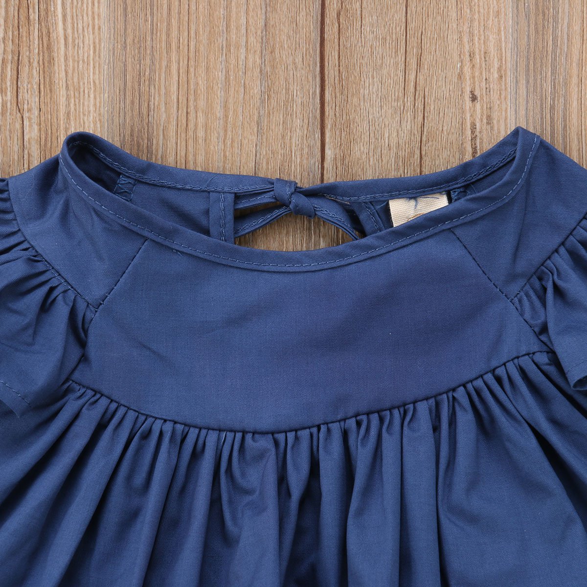 Newborn Baby Girls Outfit Set - Ruffled Flutter Sleeve Denim Dress & Floral Shorts | Soft Cotton Infant Clothes for Photoshoots, Parties & Daily Wear