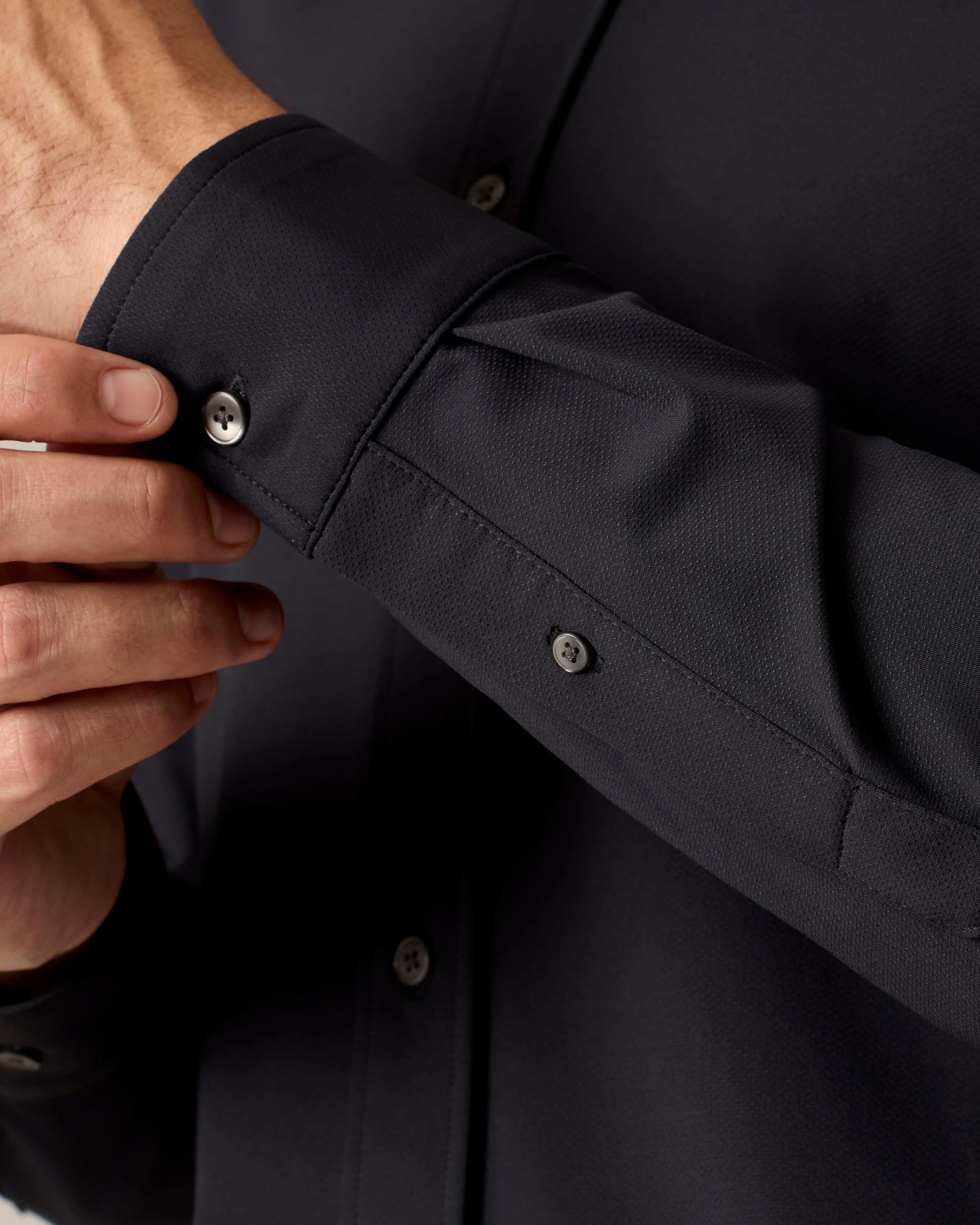 Rhone Men's Commuter Shirt - Performance Dress Shirts for Business & Travel | Machine Washable, Wrinkle Resistant Slim Fit Button Down Shirt for Office, Meetings & Casual Wear