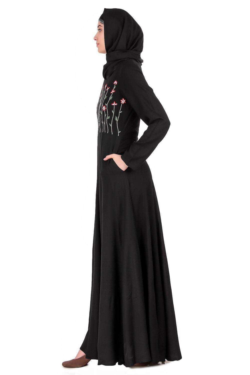 Elegant Embellished Anarkali Abaya Dress for Women - Perfect for Weddings, Parties & Special Occasions