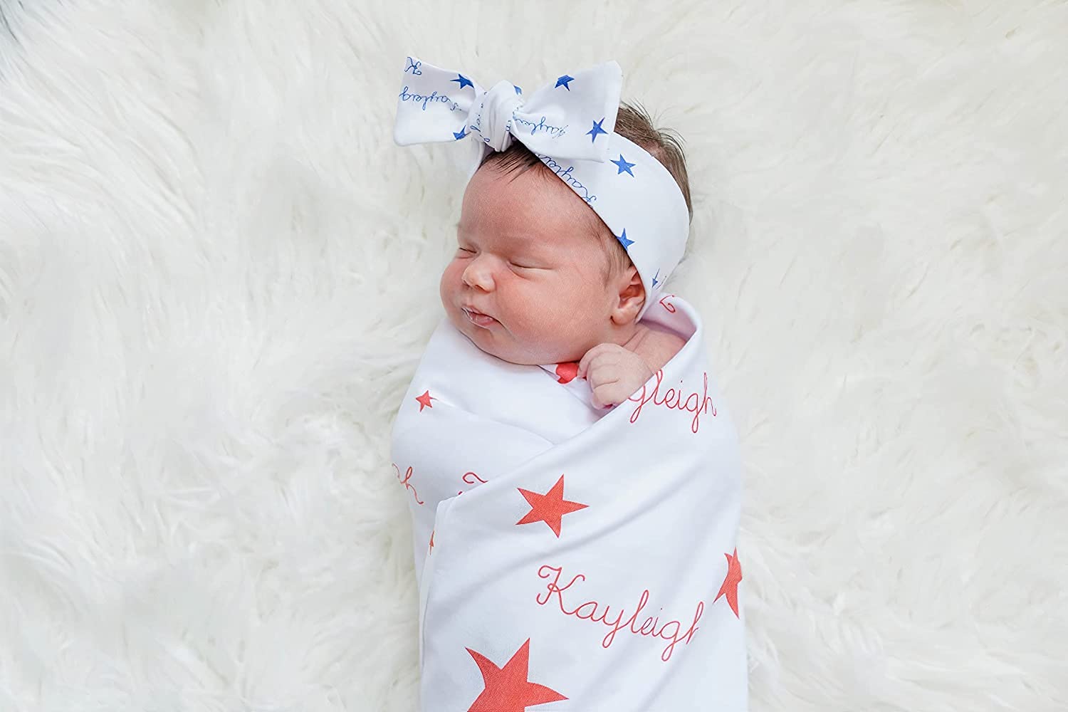 Custom Baby Blanket with Name - Soft Swaddle Set for Newborns | Perfect Baby Shower Gift