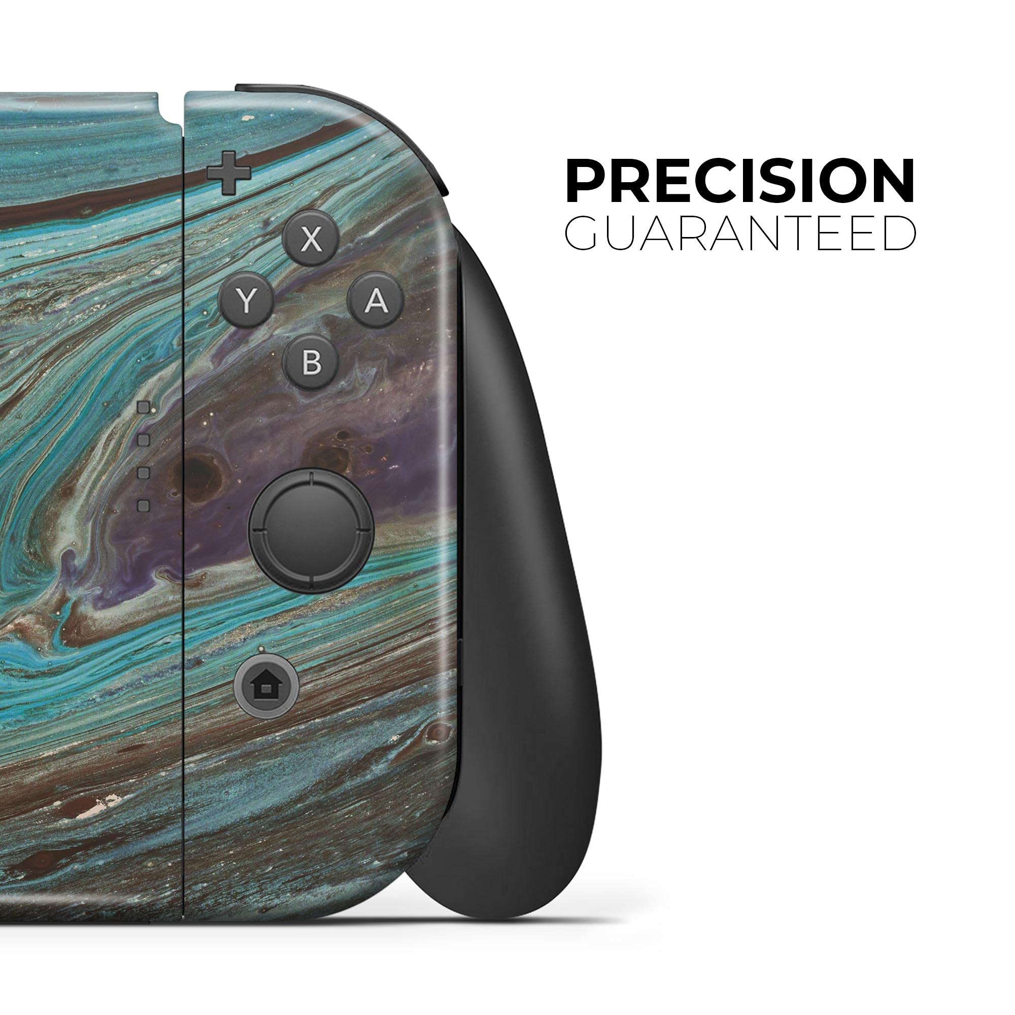Nintendo Switch & Joy-Con Skin Decal - Scratch-Resistant Removable Vinyl Wrap Cover - Swirling Dark Acrylic Marble Design - Perfect for Gaming Protection & Customization - Great for Travel, Home Use & Gift Giving
