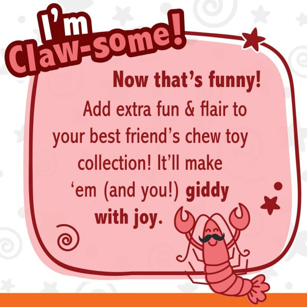 Nylabone Power Chew Lobster Dog Toy - Durable Chew Toy for Aggressive Chewers, Interactive Play & Dental Health | Great for Large Dogs, Puppy Teething & Playtime Fun