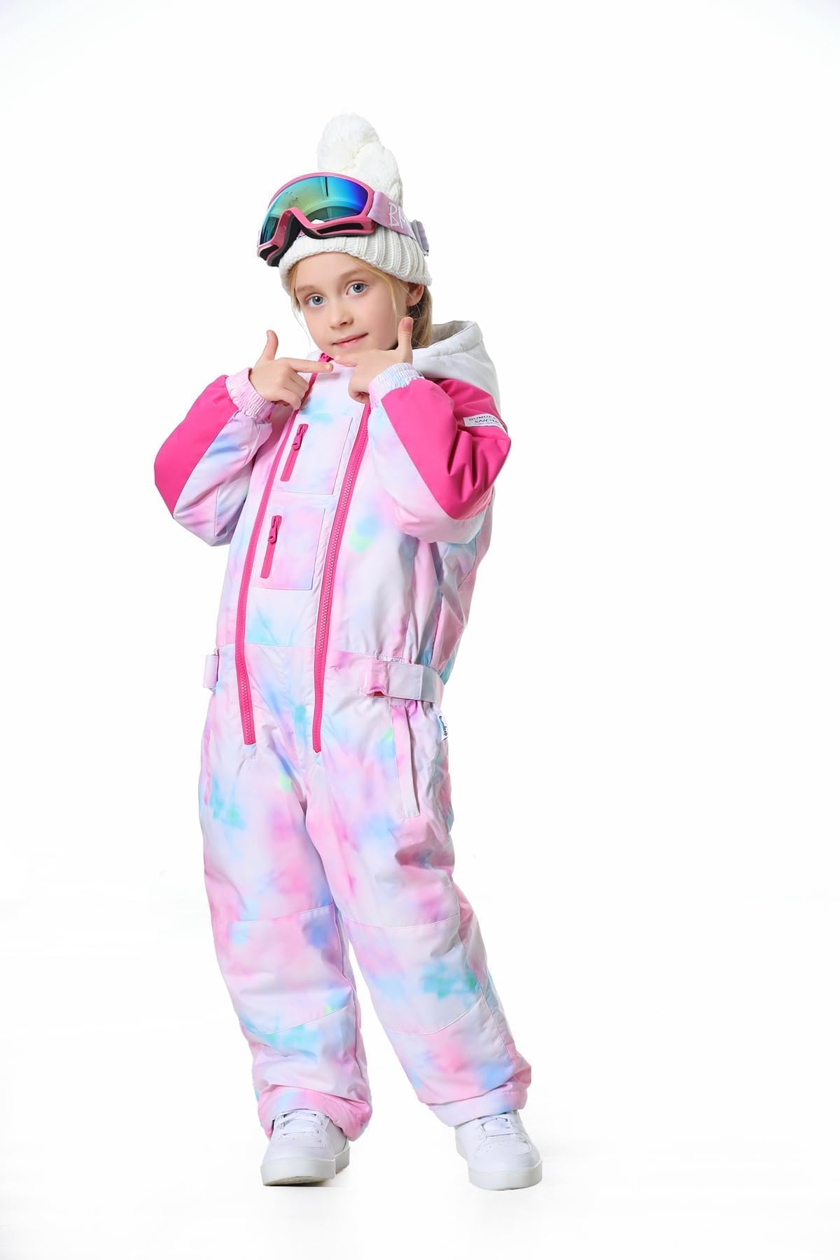 **Kids Waterproof Snowsuits for Boys & Girls - Winter Ski & Snowboard Jumpsuits - Warm One-Piece Snowsuits for Outdoor Activities**    *(Perfect for Skiing, Snowboarding, Sledding & Winter Play!)*