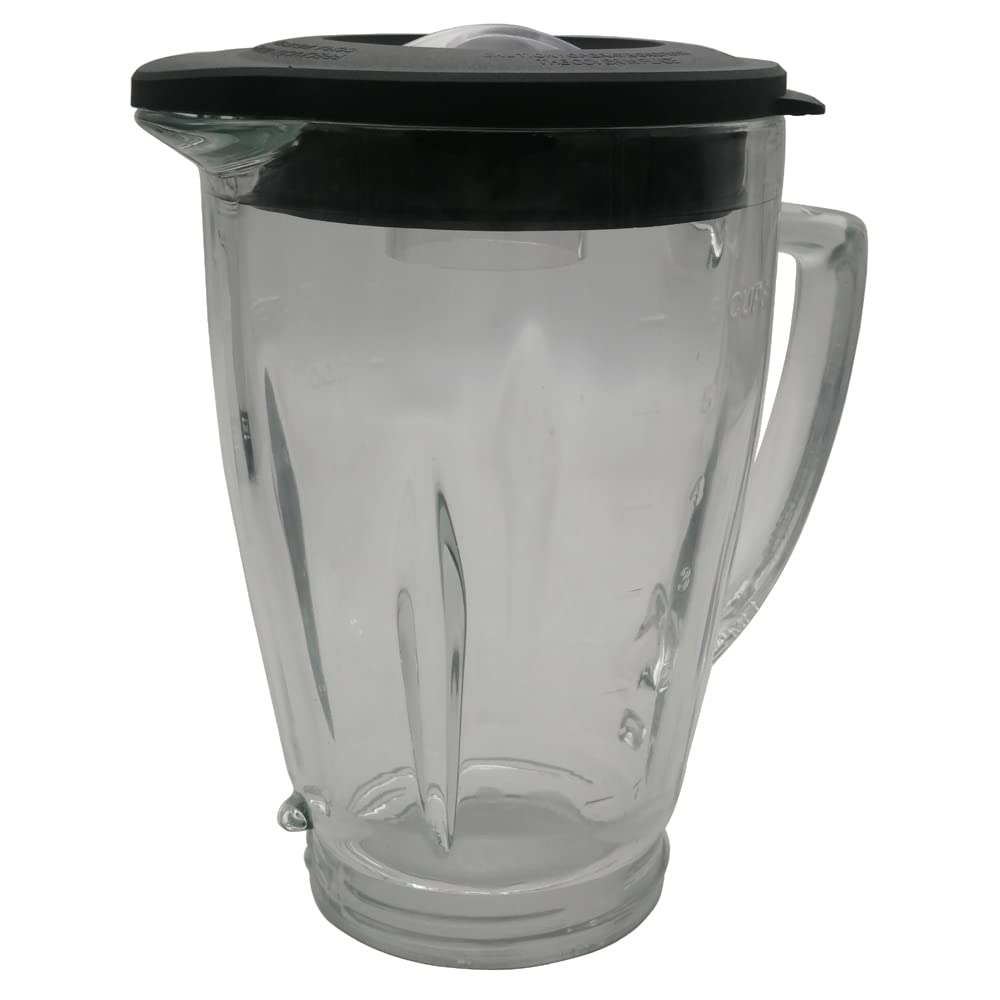 Oster Pro 1200 Blender Replacement Glass Jar with Lid, Extractor Blade, Gasket & Base - Compatible with BLSTMB Series (BLSTMB-CBG, BLSTMB-CBF, BLSTMB-BBG) - Perfect for Smoothies, Shakes & Food Processing