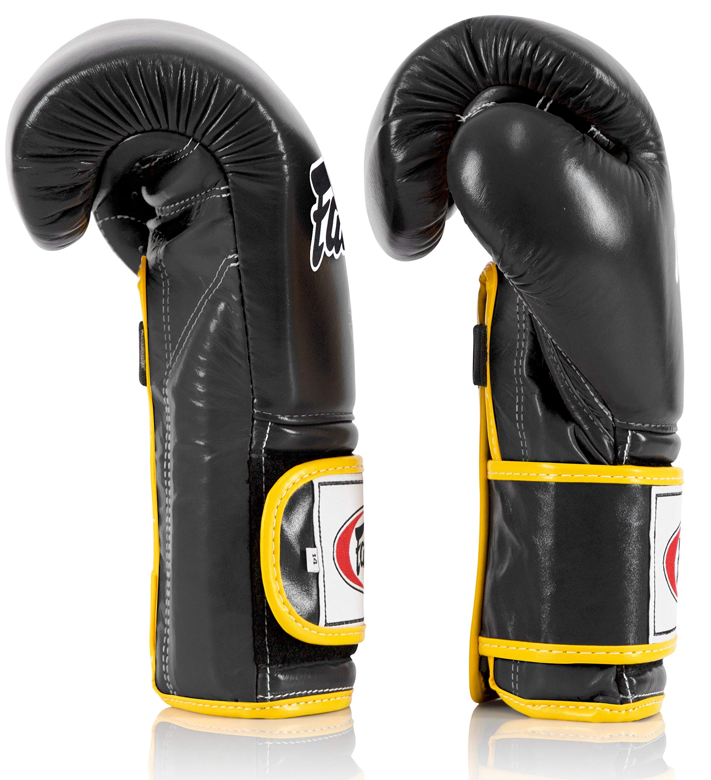 Fairtex BGV9 Muay Thai Boxing Gloves for Professionals & Trainers - Mexican Style MMA Gloves for Heavy Hitters | Lightweight Shock-Absorbent Martial Arts Training Gloves | Ideal for Sparring, Bag Work & Competition