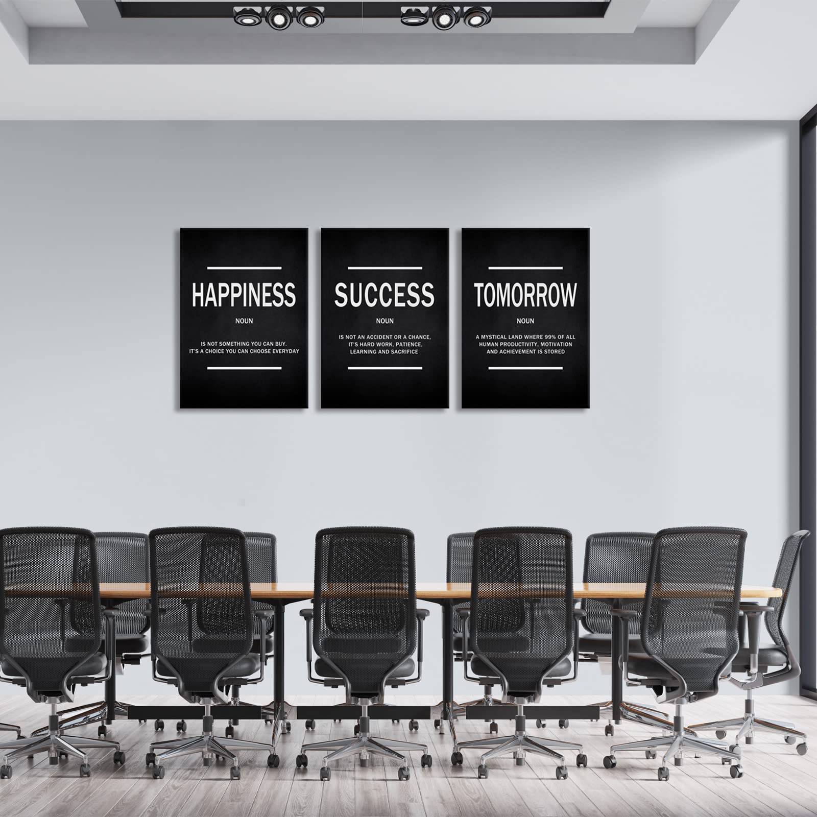 KAWAHONE Motivational Success Quotes Wall Art - Inspirational Entrepreneur Tomorrow Poster for Home, Office & Workplace - Perfect Gift for Business Leaders, Men & Women - Ideal for Home Decor, Office Motivation & Leadership Gifts