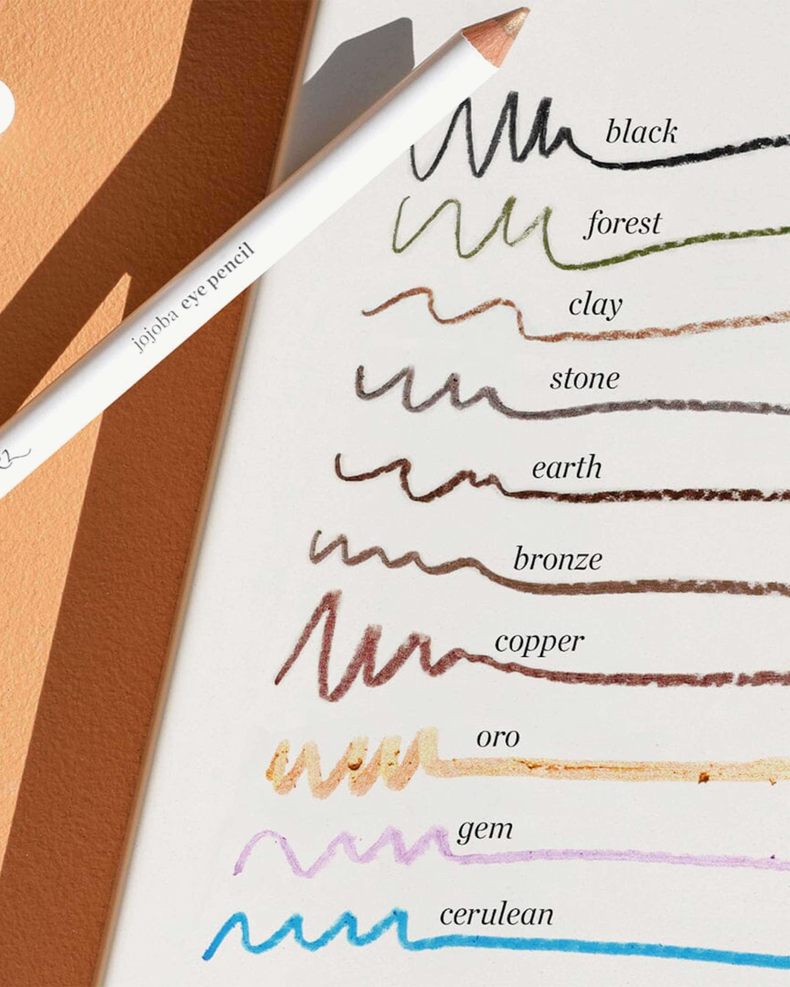 Natural Jojoba Oil Eye Pencil - Hypoallergenic Eyeliner for Sensitive Eyes | Perfect for Daily Makeup & Professional Looks