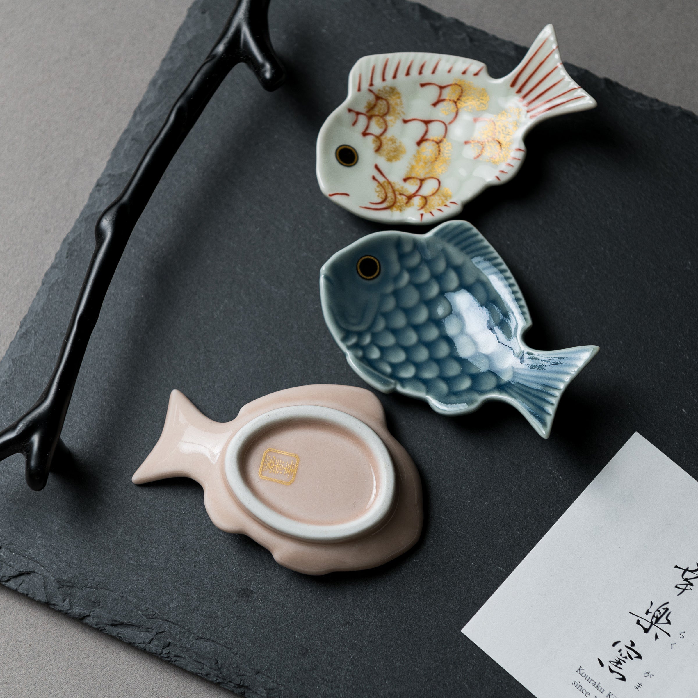 Arita Ware Bream Single Chopstick Rest - Japanese Ceramic Chopstick Holder for Sushi, Asian Dining & Home Decor - Perfect for Restaurants, Gift Giving & Table Setting