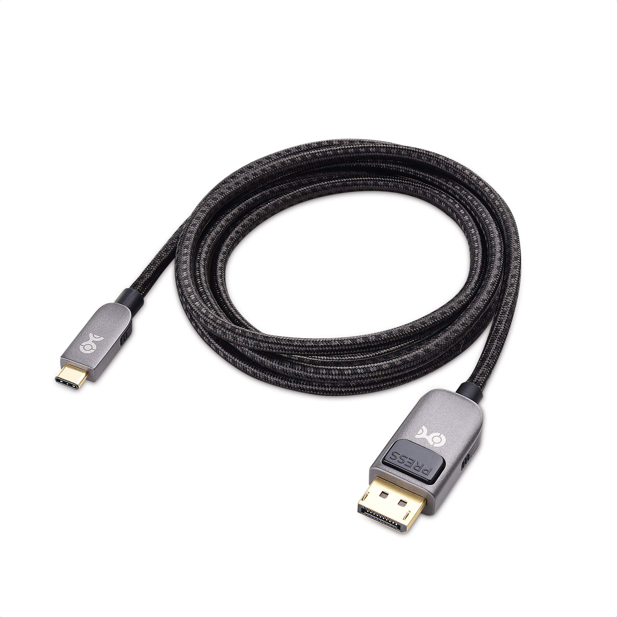 Premium 6ft USB-C to DisplayPort Cable 4K@60Hz - Cable Matters Pro Series (Velvet Black) for Gaming, Home Office & 4K Monitor Setup
