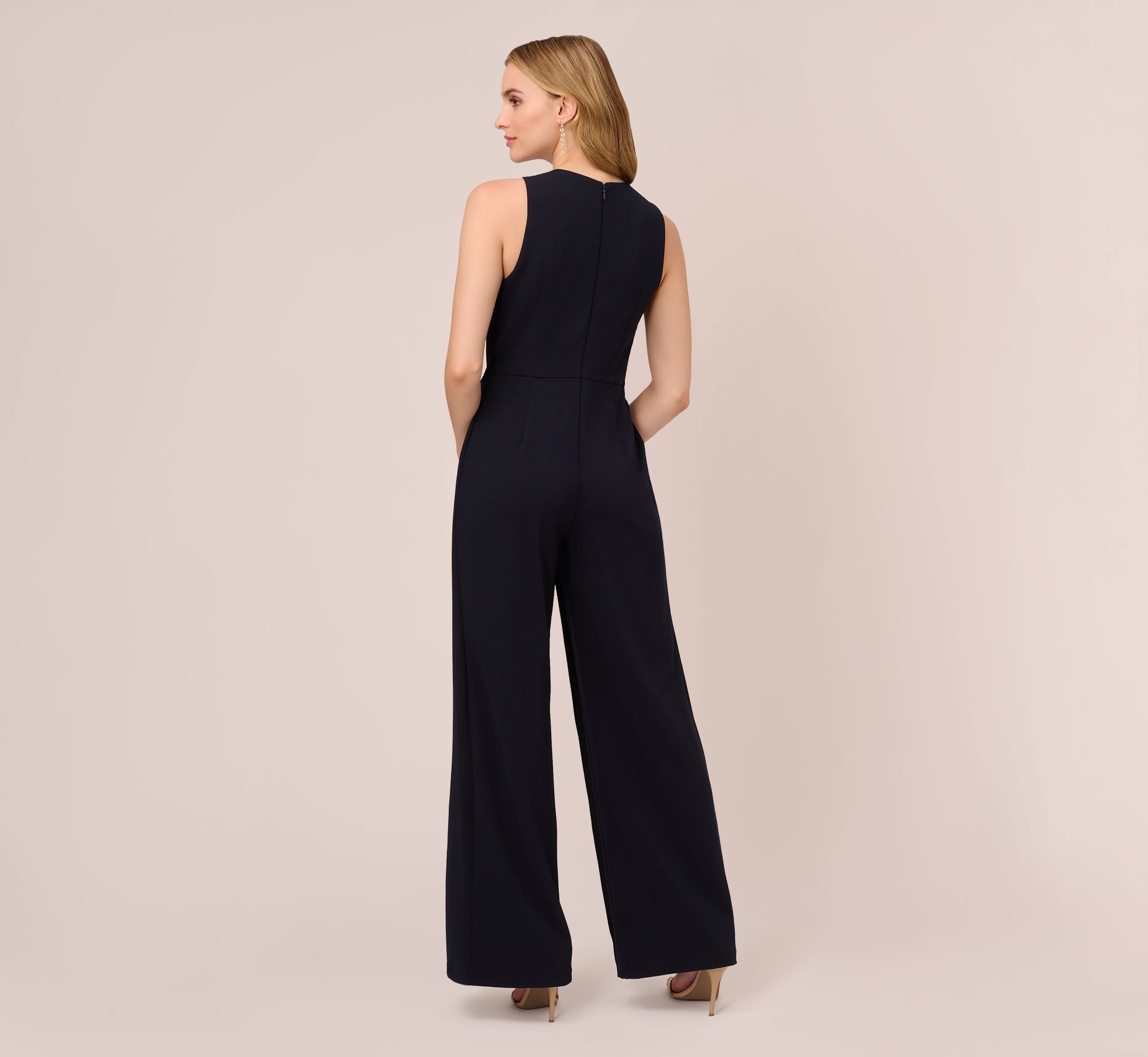 Midnight Blue Sleeveless Asymmetrical Jumpsuit for Women - Chic One-Piece Romper for Summer, Party, and Casual Outfits