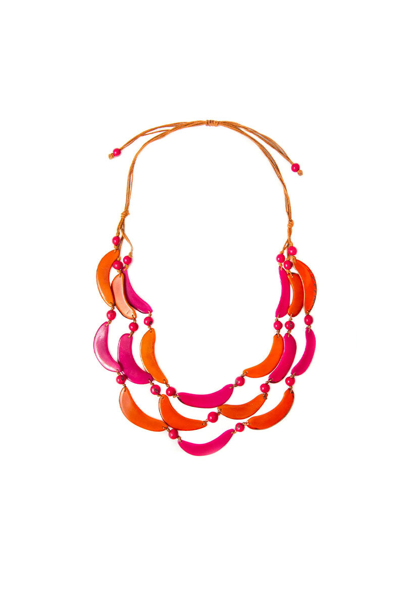 Stylish Clementine Banana Pendant Necklace - Trendy Fruit Jewelry for Women - Perfect Gift for Birthdays, Parties & Everyday Wear