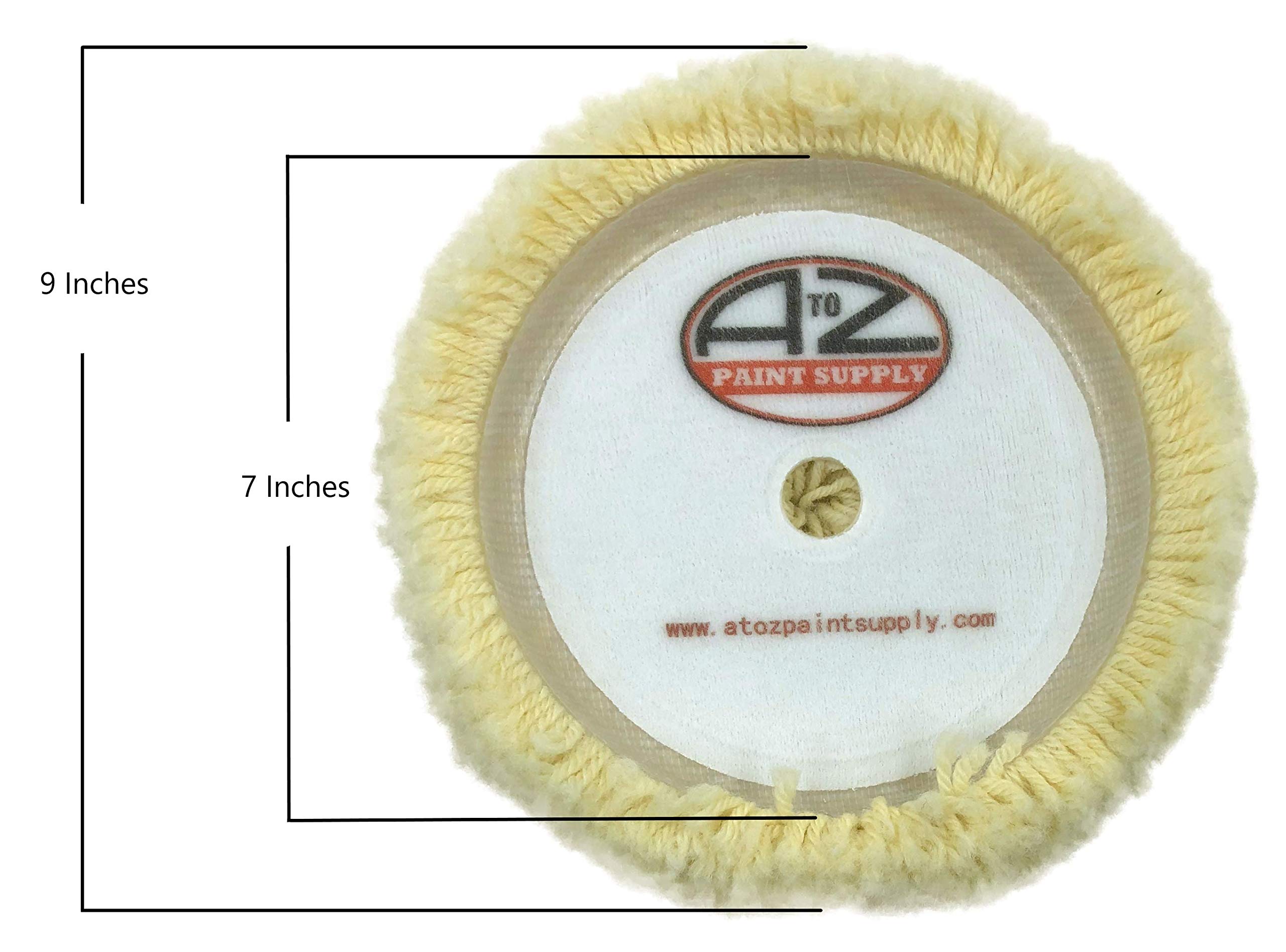 Body Works 7-Inch Wool Buffing Pad - Professional Grade Car Polishing & Detailing Pad for Automotive, Marine & General Use - High-Performance Buffing & Waxing Pad for Cars, Boats & More