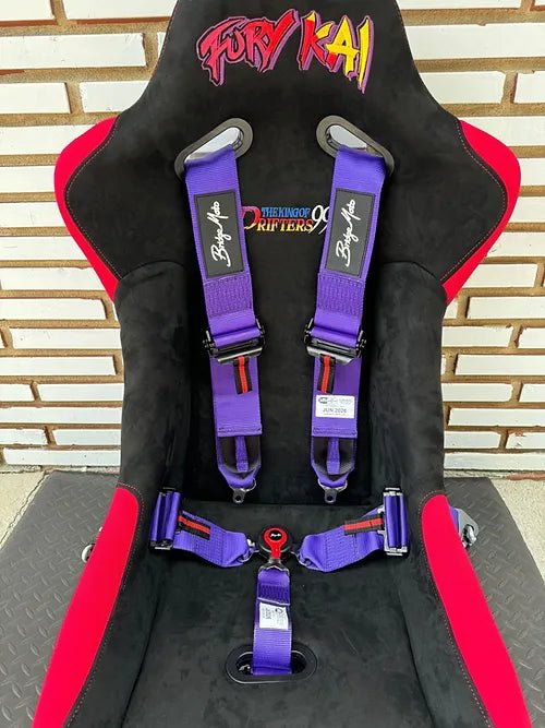 Bridgemoto SFI Approved 4 Point & 5 Point Racing Harness with Cam Lock - High Performance Safety Harness for Motorsports, Drifting, and Track Racing