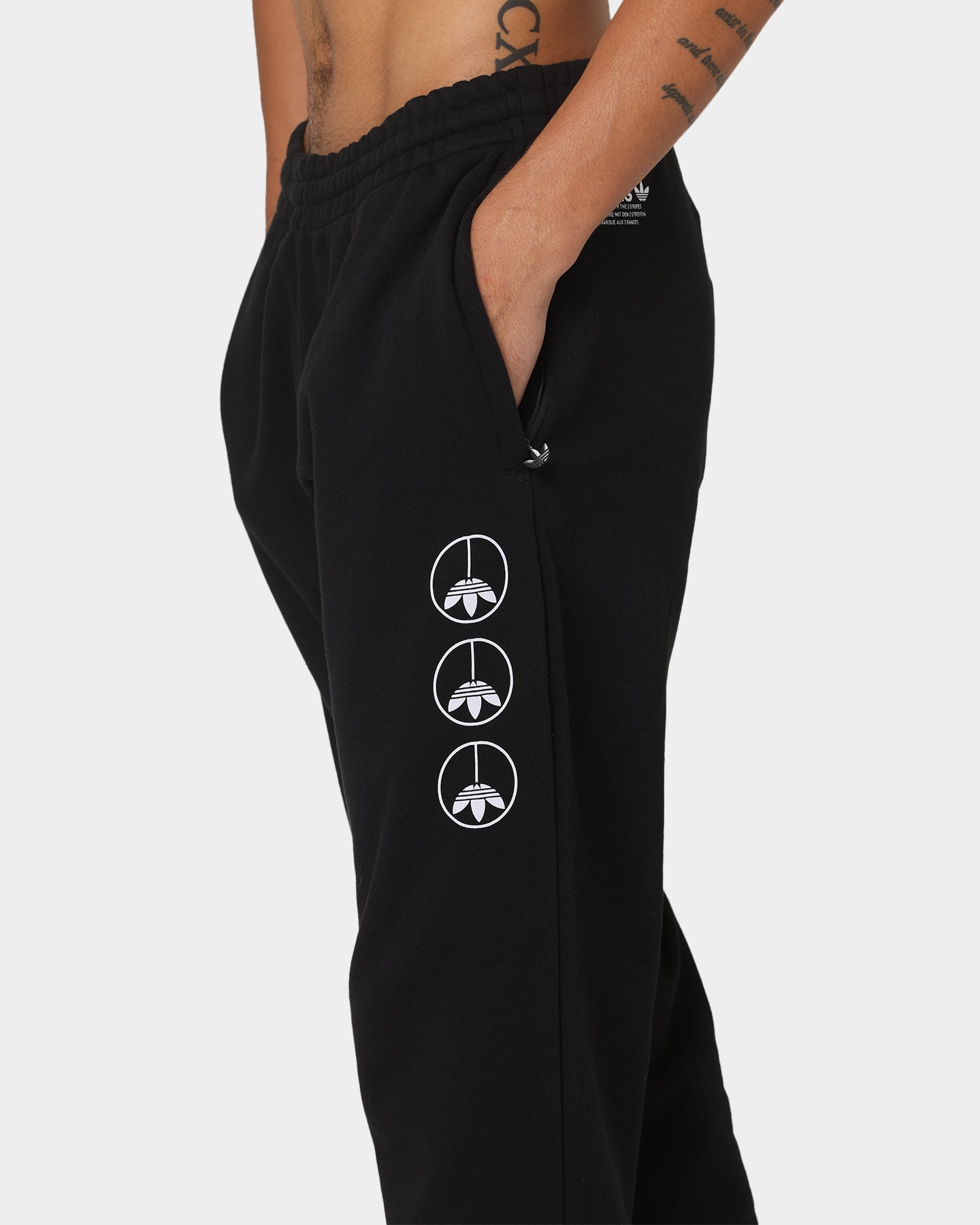 Adidas Graphics United Sweatpants for Men - Black Athletic Joggers for Running, Gym & Casual Wear
