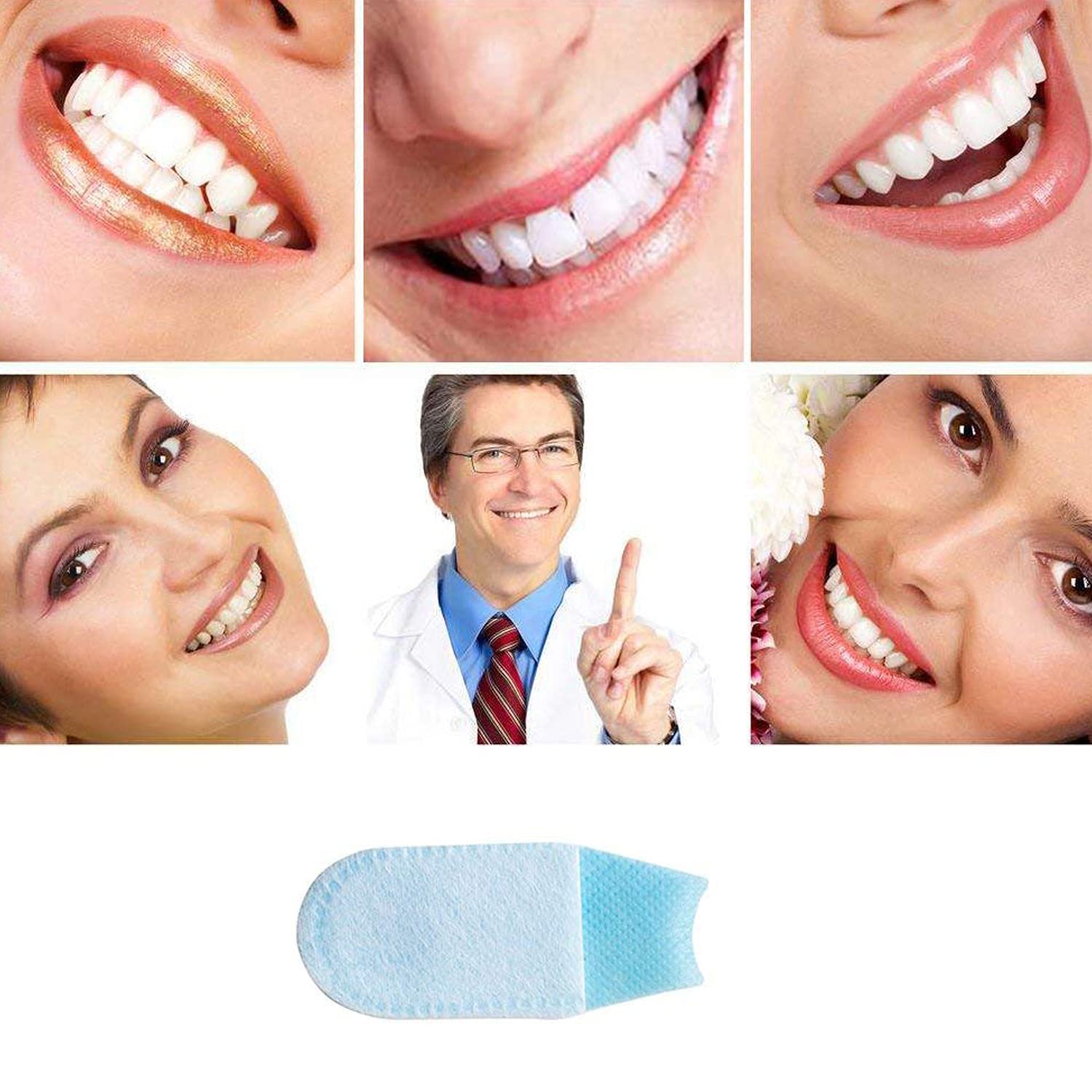 50Pcs Disposable Finger Tooth Wipes for Babies - Soft Non-Woven Fabric Oral Cleaning Gauze for Infant Teeth Whitening & Hygiene - Perfect for Travel, Diaper Bags & On-the-Go Dental Care