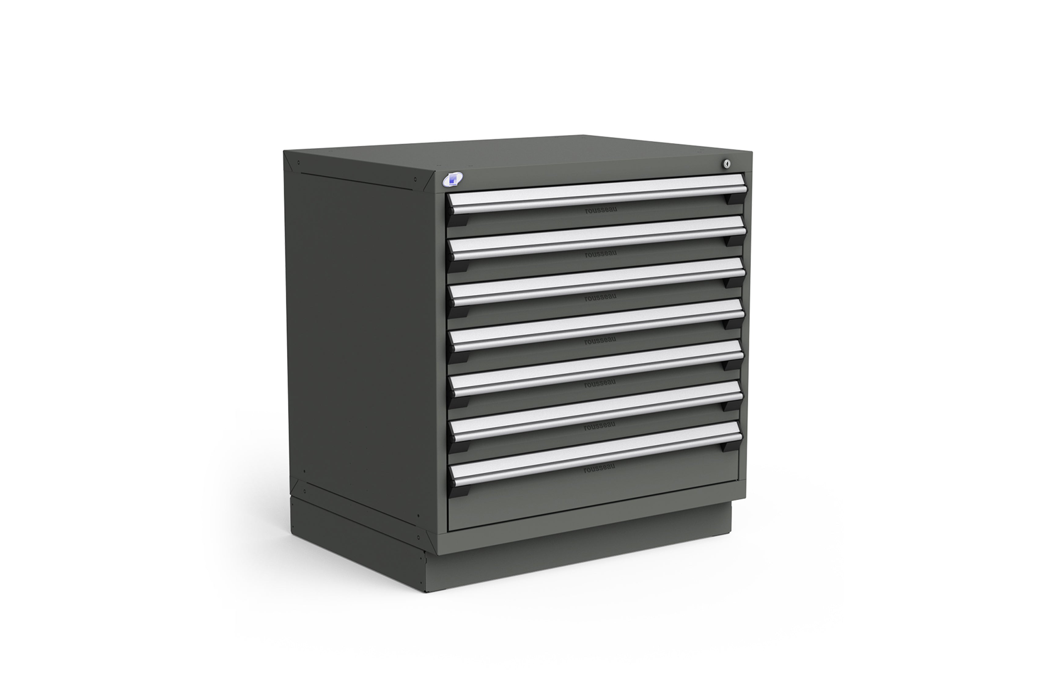 Rousseau 7 Drawer Cabinet - Modern Wooden Storage Dresser for Bedroom, Living Room & Office Organization | Space-Saving Furniture for Home Decor