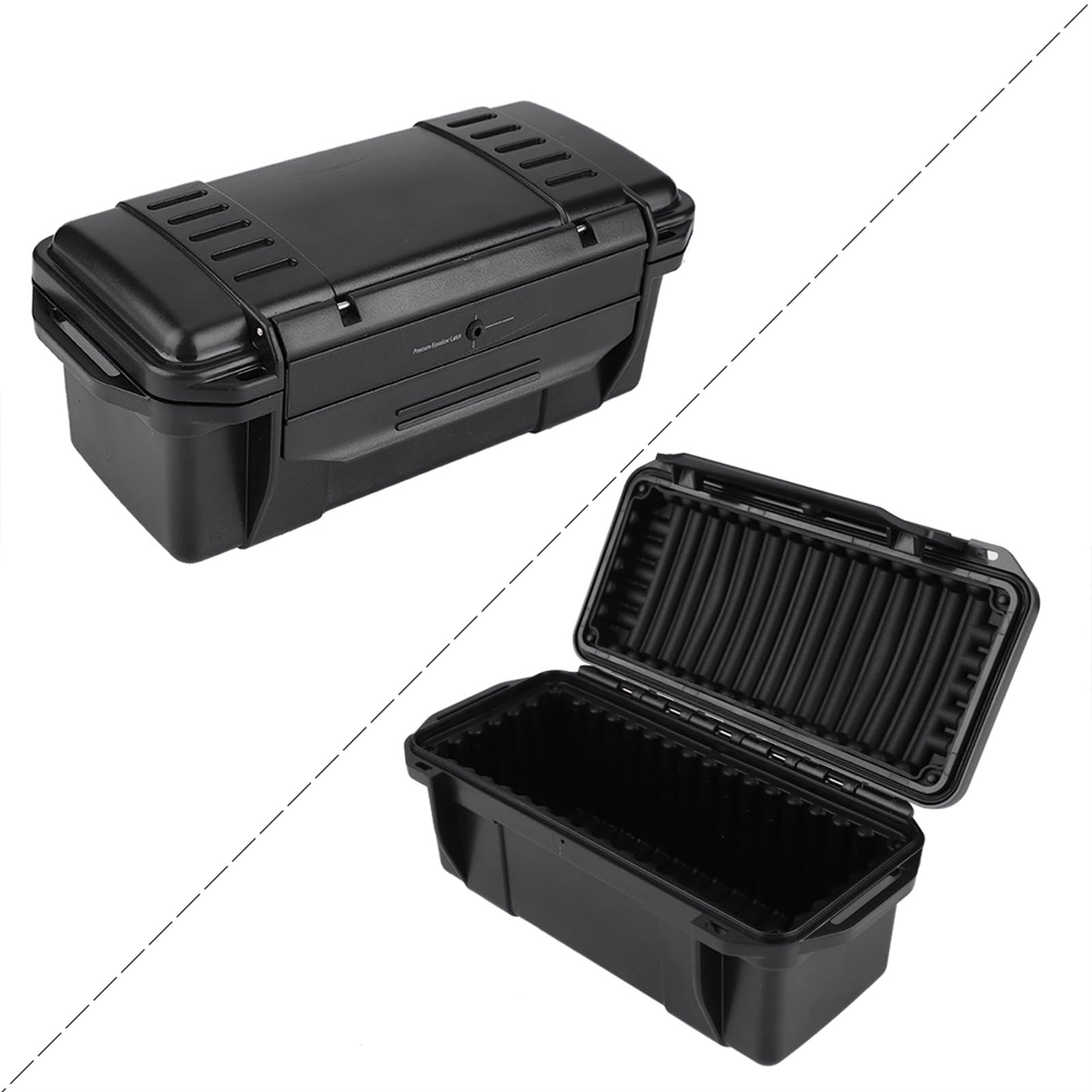 Waterproof Storage Box - Shockproof & Airtight Outdoor Dry Box for Camping, Boating, Hiking - Durable Watertight Container for Electronics, Tools & Gear