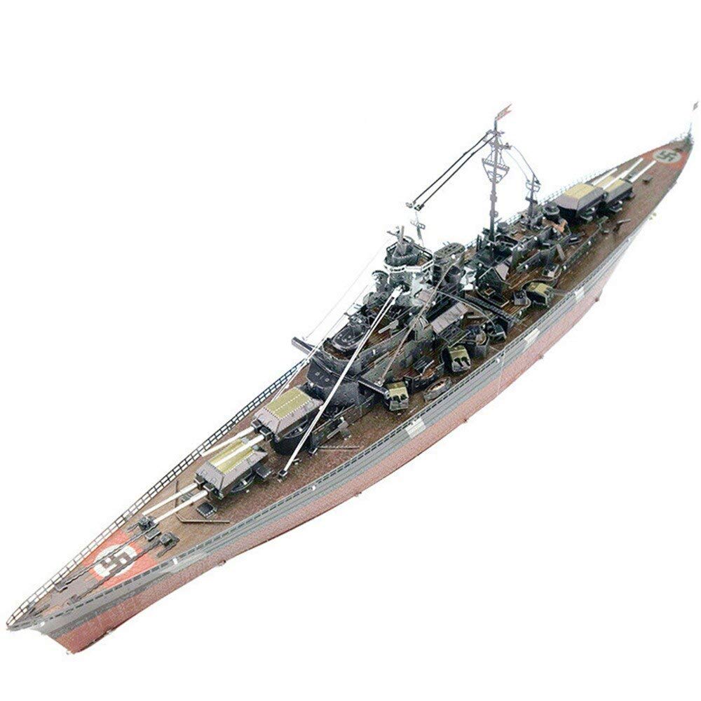 1/700 Scale Germany KM Bismarck Battleship Plastic Model Kit - 14.1