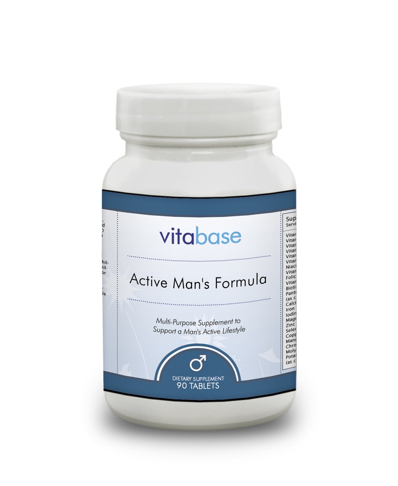 Vitabase Active Man's Formula - Premium Multivitamin for Men's Health, Energy & Vitality | Supports Immune System, Muscle Recovery & Daily Performance - Ideal for Fitness, Workout & Busy Lifestyles