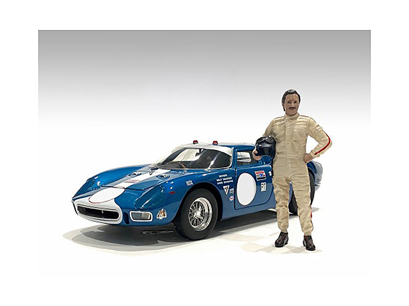 Vintage 1960s Racing Legends Diecast Car Figures - Set of 2 for 1/43 Scale Models by American Diorama | Perfect for Collectors, Display Cases & Racing Dioramas
