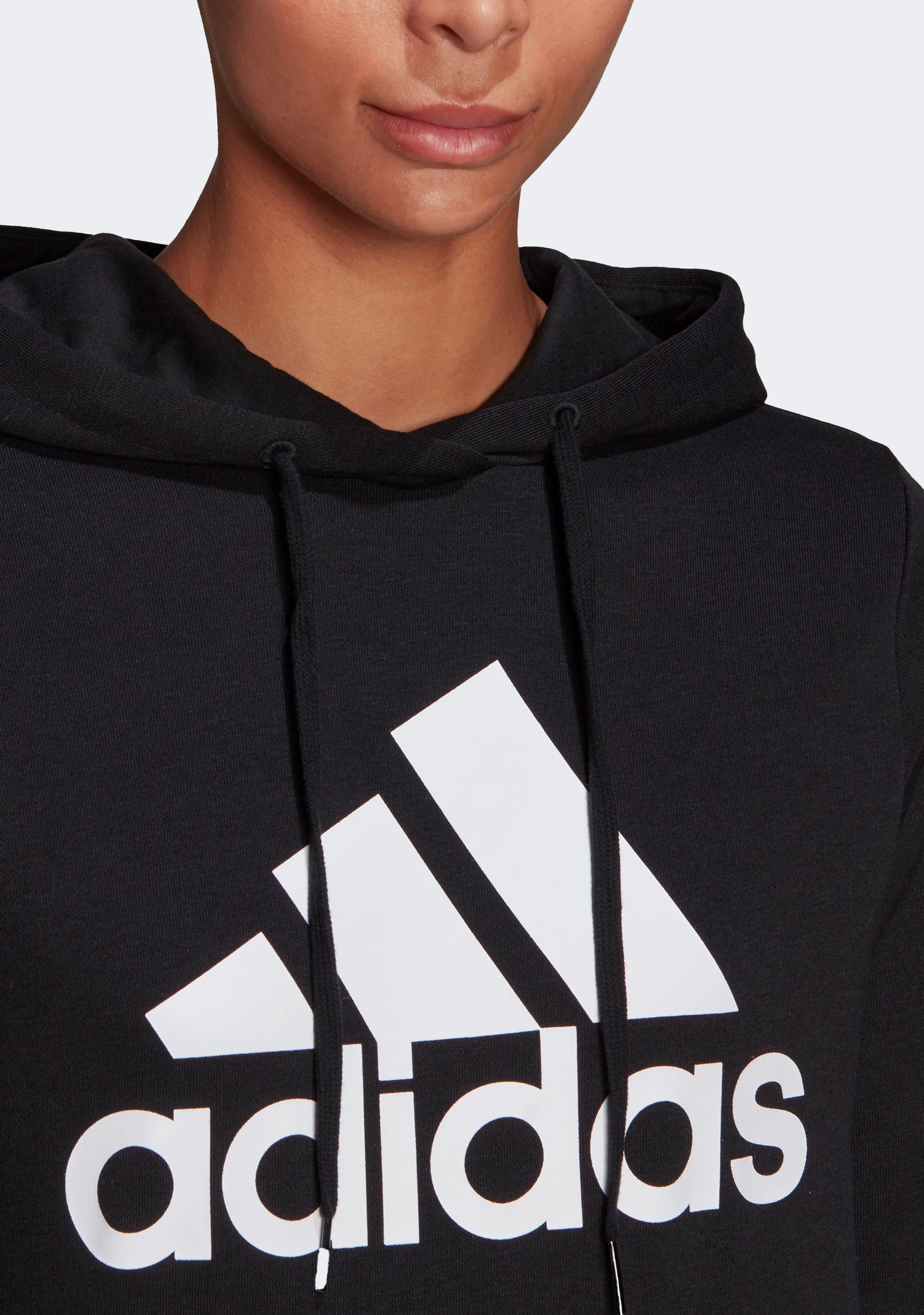 Adidas Women's Essentials Relaxed Fit Logo Hoodie - Soft Fleece Pullover for Casual Wear, Gym & Lounge - Perfect for Everyday Comfort & Street Style