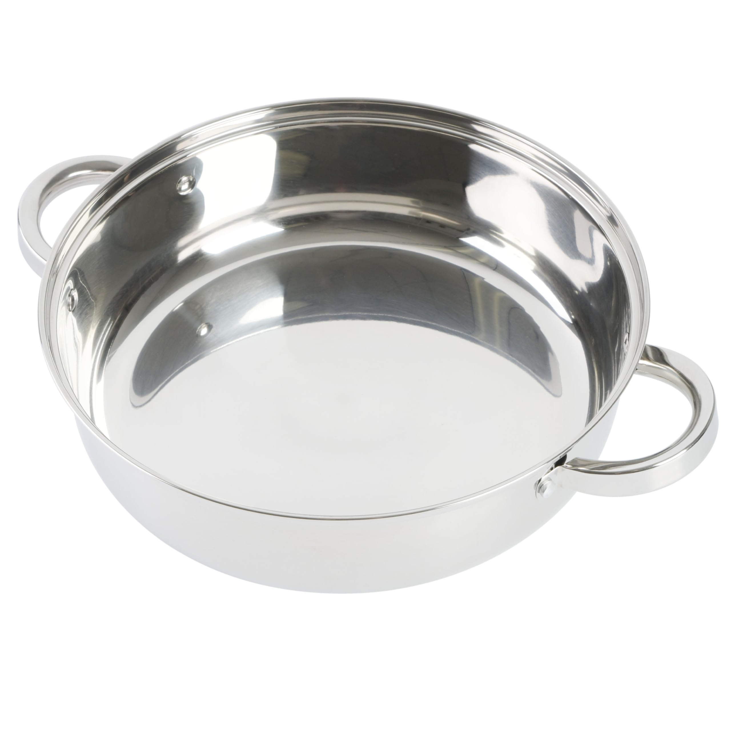 Oster Sangerfield 6 Quart Dutch Oven with Steamer Basket - Stainless Steel Casserole Pot for Baking, Roasting & Steaming - Perfect for Soups, Stews & Family Dinners