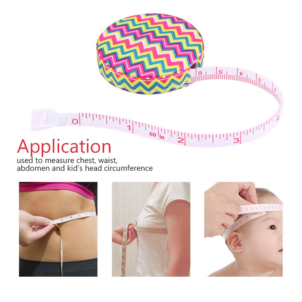 **Precision Tape Measure for Body Fitness, Tailoring & Sewing - Accurate Body Measurement Tool for Craft & Cloth (Pattern #1) - Perfect for DIY, Weight Loss Tracking & Fashion Design**
