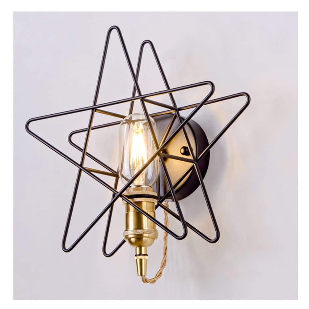 HIZI Industrial Wall Light Sconce - 3-Color Dimmable LED Wall Lamp Fixture for Bedroom, Living Room, Bathroom & Hallway | Indoor Wall Decor, Reading Light & Vanity Lighting | Modern Home & Office Lighting Solution