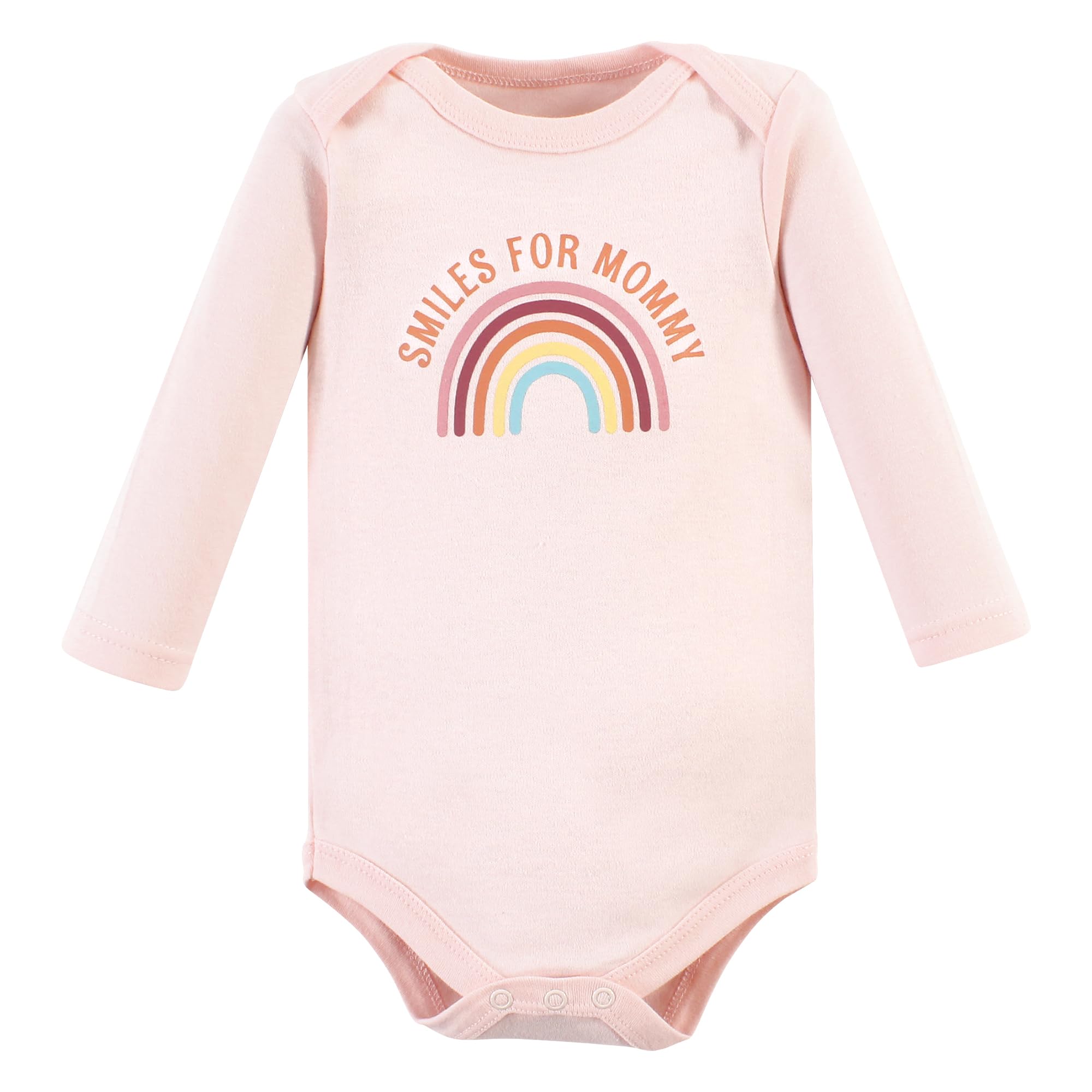 Hudson Baby Unisex Cotton Long-Sleeve Bodysuits - 5-Pack Sunshine Rainbows (18-24 Months) | Soft & Comfortable Baby Onesies for Playtime, Daycare & Everyday Wear