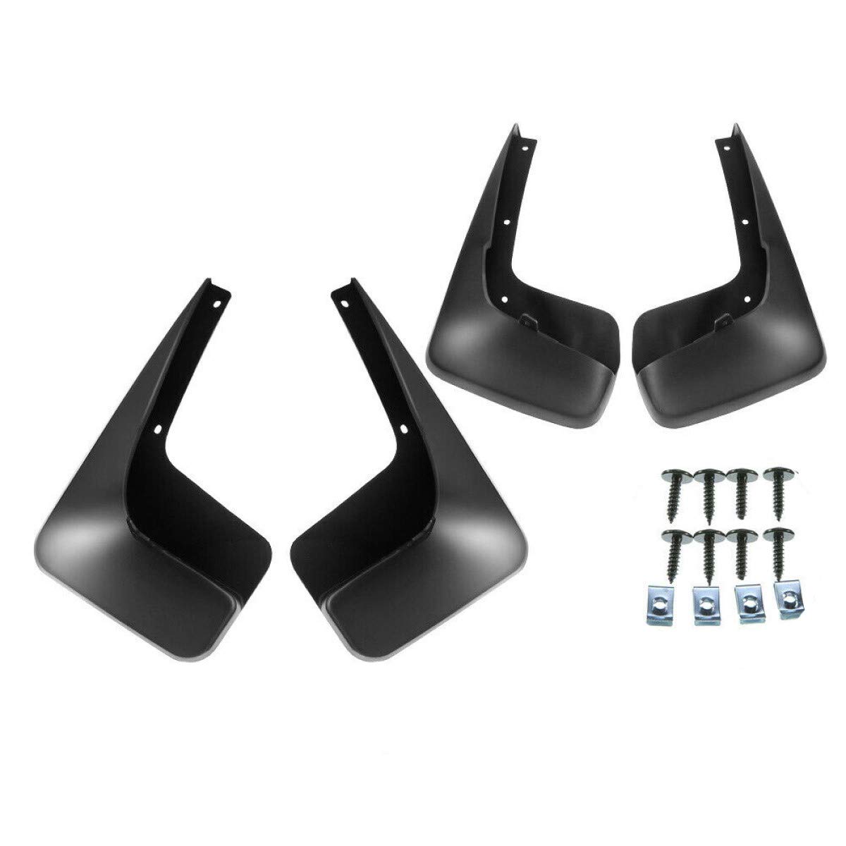 4-Pack Mud Flap Splash Guards for 2011-2016 Dodge Town & Country Minivan (No Running Boards) - Heavy Duty Protection Against Road Debris & Water Splash for All-Season Driving