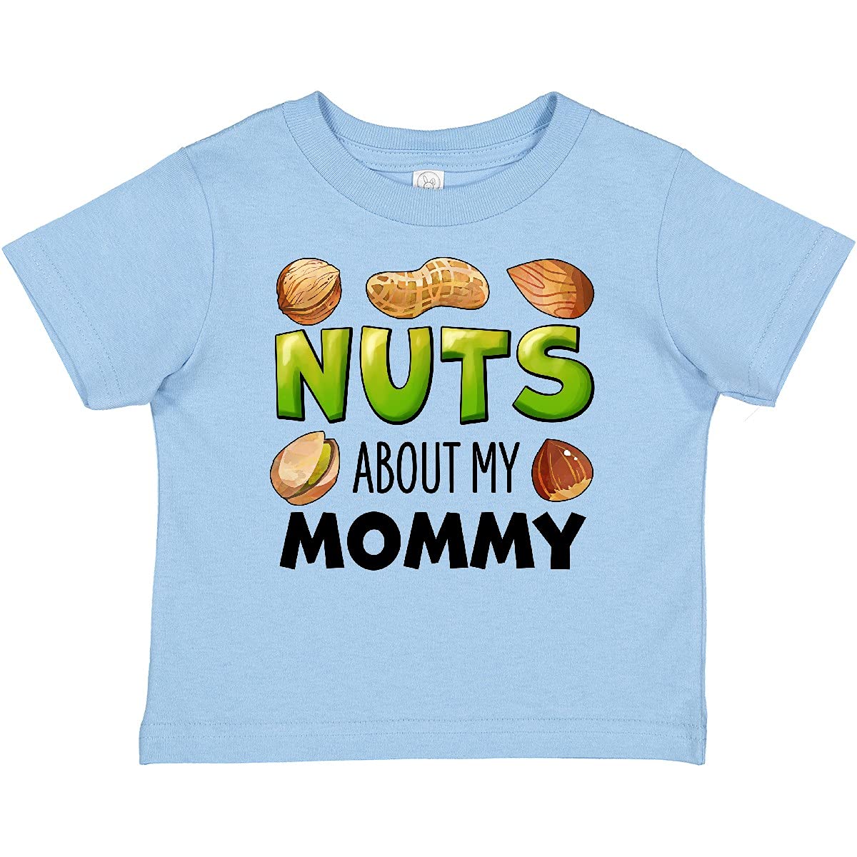 Buy Inktastic Nuts About My Mommy Peanut Almond Pistachio Baby T-Shirt - Cute Nut-Themed Outfit for Mother's Day & Family Photos