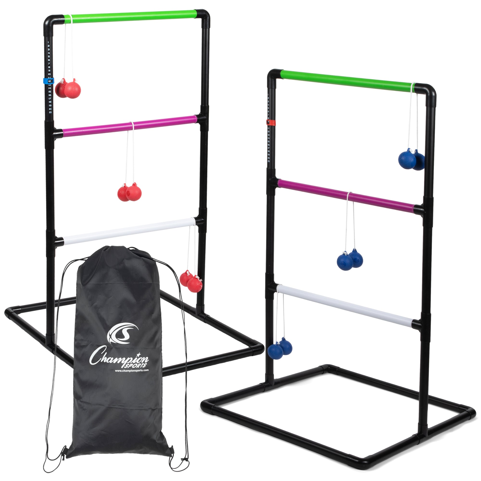 Champion Sports Ladder Ball Game Set - Outdoor Toss Game for Backyard, Beach & Tailgating - Fun Lawn Games for Adults, Kids & Family Gatherings