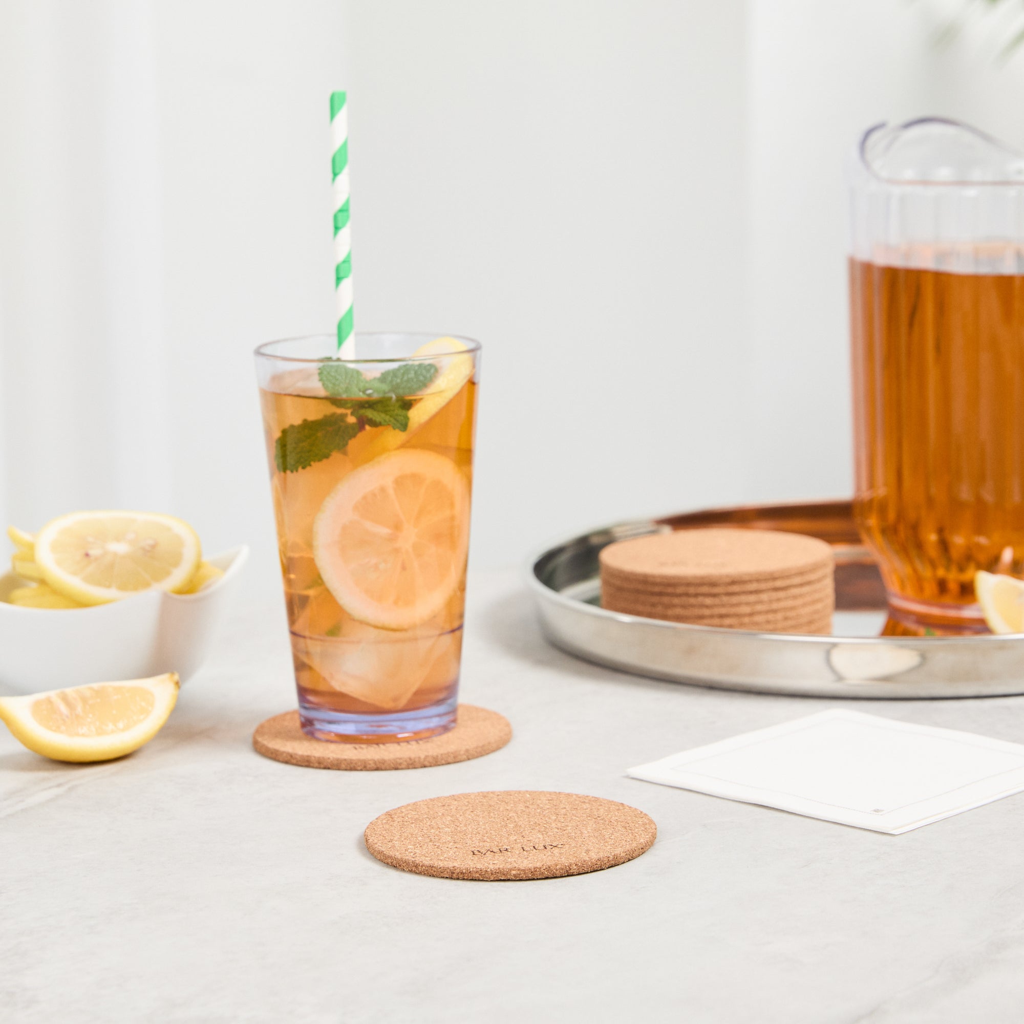 Premium Round Cork Coasters - 3.5 Inch Set of 100 - Natural Wine & Drink Coasters for Home, Bar, and Restaurant Use