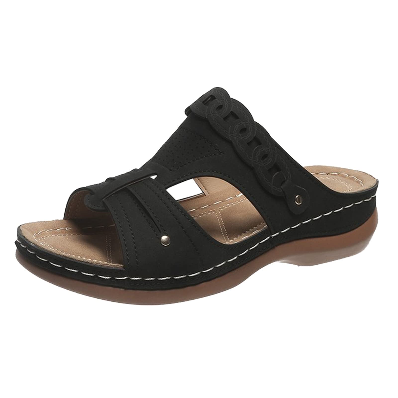 Women's Comfortable Platform Wedge Sandals - Flip Flop Slippers with Thong Design for Summer Beach, Poolside & Casual Outings