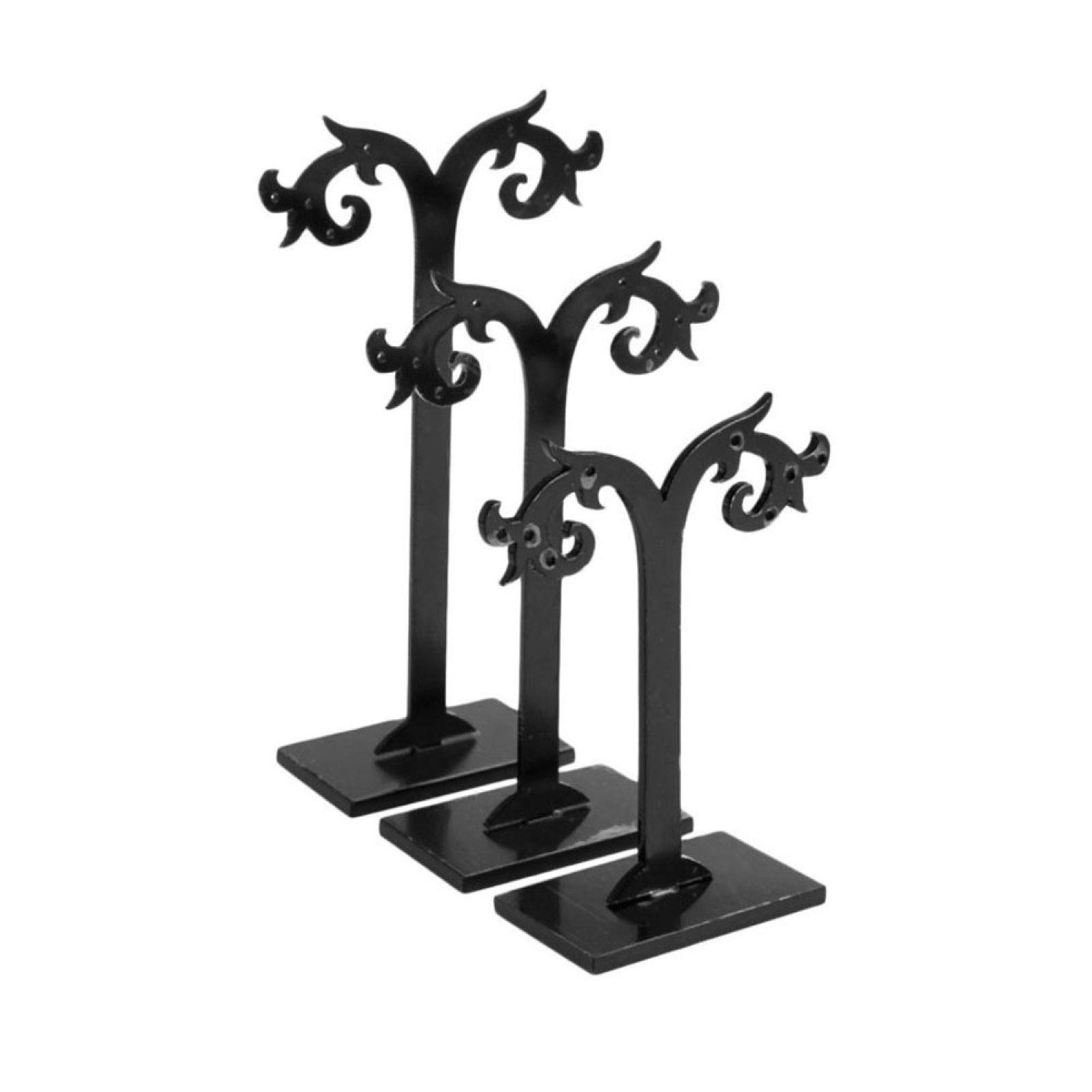3Pcs Goat Horn Jewelry Display Stand - Earring Holder & Stud Organizer for Necklaces, Rings & Bracelets - Perfect for Bedroom, Closet & Boutique Storage