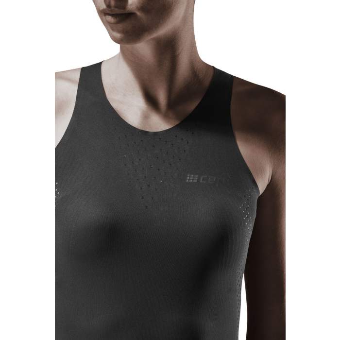 CEP Women's Ultralight Tank Top - Breathable Workout Shirt for Running & Yoga | Moisture-Wicking Activewear in Black