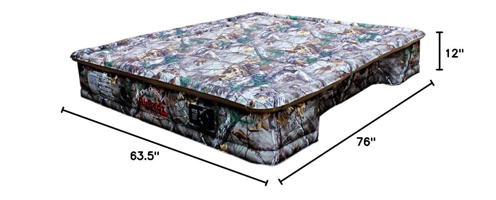 AirBedz Pittman Truck Bed Air Mattress - 6.5ft Full Size for Pickup Trucks | 25% More Coverage | Original Camo Design | Perfect for Camping, Road Trips & Outdoor Adventures